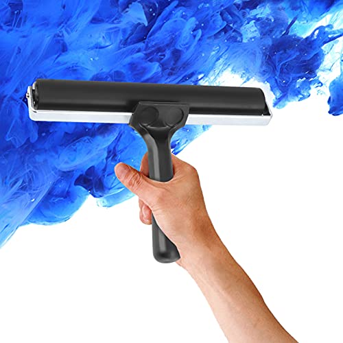 7.9 Inch Soft Rubber Brayer Roller for Print, Tape, Wallpapers, Scrapbooks | Wallpaper Roller, Art Craft Oil Painting Tool, Speedball Brayer