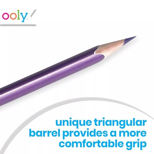 Ooly Color Sheen Metallic Colored Pencils, Set of 12 - style: Metallic Pencils