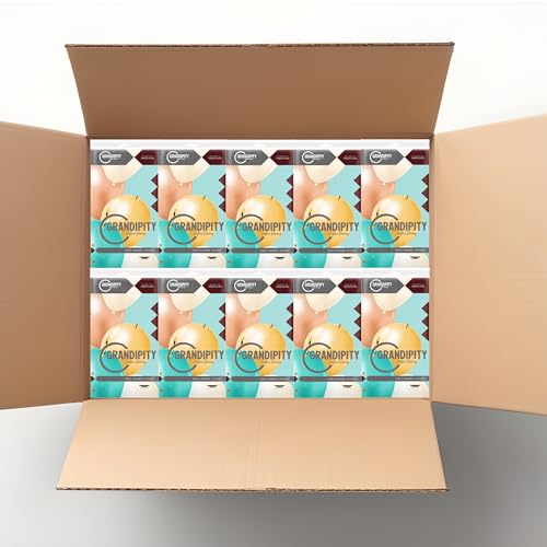 Grandipity Party Balloon Birthday 72 Pack Premium Disposable Plastic Tablecloth 54 Inch. x 108 Inch. Rectangle Table Cover - color: Balloons, size: 54" x 108" - 72 Pack