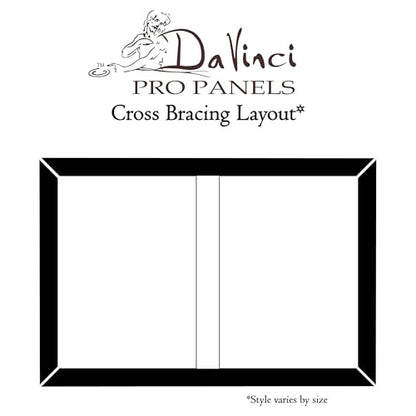 Da Vinci Pro Resist-Grip Coarse Textured Gesso Board, 18x24, 3/4" Depth Art Boards for Painting, White Acrylic Polymer with Quartz Sand, Warp-Resistant Cradled and Sealed MDF Panel - size: 18x24"