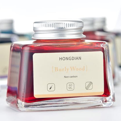 Hongdian Fountain Pen Bottled Ink Burly Wood Color, 60ml Non Carbon Inkwell Bottle, Artist Calligraphy Ink - color: Burly Wood