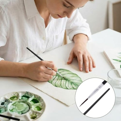 SmallCat 30 Pcs Tiny Detail Paint Brushes, Fine Paint Brushes Set with 3 Size #000#00#0, Drawing Art Detailing Supplies for Miniature 40k Model Crafts Face Nail Watercolor Oil Acrylics