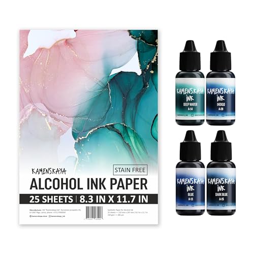 Alcohol Ink Set with Alcohol Ink Paper