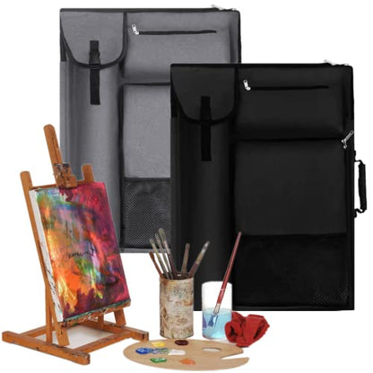 TreochtFUN Art Bags for Supplies Portfolio Case 19 X 25.5 in - color: Dark Black