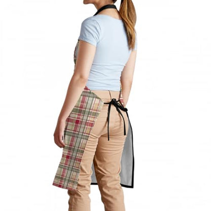 Giwawa Unisex Adult Apron Waterproof Stain Resistant Kitchen Cooking Apron with 2 Pockets for BBQ Grill Painting - color: Fall Plaid