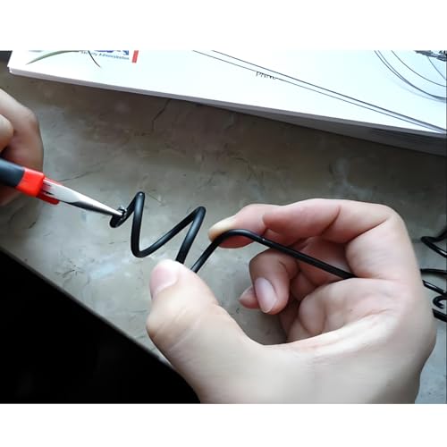 Aluminum Craft Wire, 3mm×11m Bendable Metal Wire for Jewelry Making, Sculpting, Floral Making, Wreath Making, Crafting, Wire Wrapping, Christmas Ornaments (Black) - color: Black