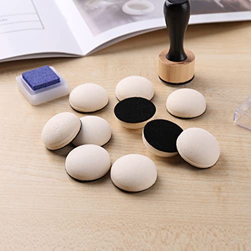 Briartw Mini Round Ink Blending Tool with Foams Replacement Refill Sponge Domed Foam Set 1 Tool and 12 Foams Scrapbooking Painting Drawing Art Supplies Handle Ink Tools Embossing Stencils - color: 1 Tool +2 Flat Foams+10 Domed Foams