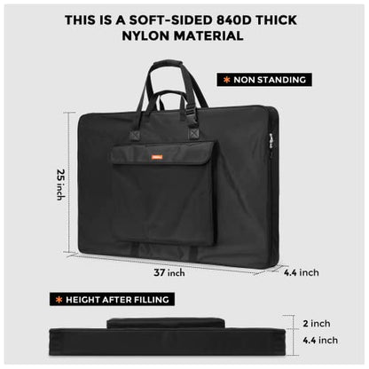 Nicpro Art Portfolio Bag 24 x 36 in, Nylon Artist Carrying Bag Waterproof - size: 24 x 36 inches