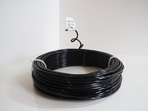 Anodized Aluminum 2.0mm Bonsai Training Wire 250g Large Roll (95 feet) - Choose Your Size and Color (2.0mm, Black) - color: Black, size: 2.0mm