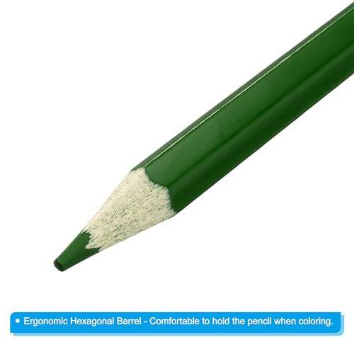 PATIKIL Watercolor Pencil, 12Pcs Water Soluble Pencils for Blending, Coloring, Sketch Drawing, Painting, Green - color: Green