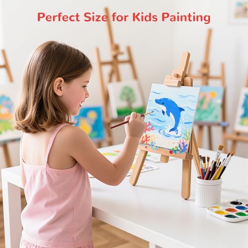 100 Pack 4x6 Inch Mini Painting Canvas Boards for Kids Mini Canvas Panels - size: 4"x6"- 100pcs