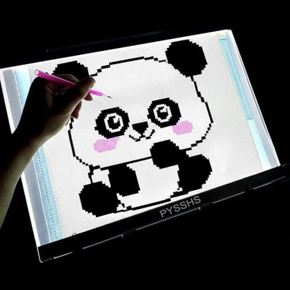 A3 LED (16.7''x 12.7'') Light Pad for Diamond Art, USB Powered 3 Brightness Levels with Clips & Diamond Art Painting DIY Kits, Accessories for Tracing, Drawing, Sketching, Animation - size: A3 (Light Pad)
