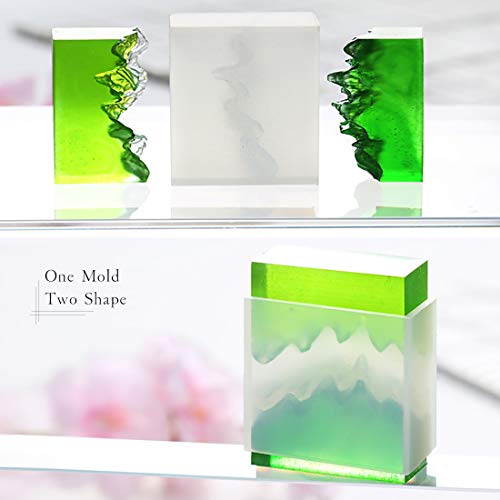 3Pcs Mountain Resin Molds,Iceberg Silicone Molds for Epoxy Resin,Micro Landscape Casting Molds DIY Polymer Clay Craft,Paperweight