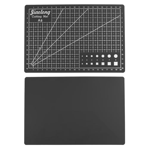 HARFINGTON A5 Self-Healing Cutting Mat 9"x6" Craft Cutting Board for DIY Art Work Sewing Cutting, Black - color: Black, size: 9"L x 6"W