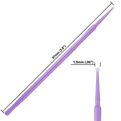 Touch Up Paint Brushes, 100 Pack, 1.5mm Brushes for Car Paint Touchup