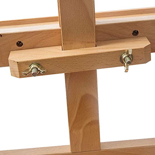Mont Marte Signature Box Floor Easel, Beech Wood 43.5 x 44 x 150 cm (LxWxH), 17.13 x 17.32 x 59.1" - color: Floor Box Easels