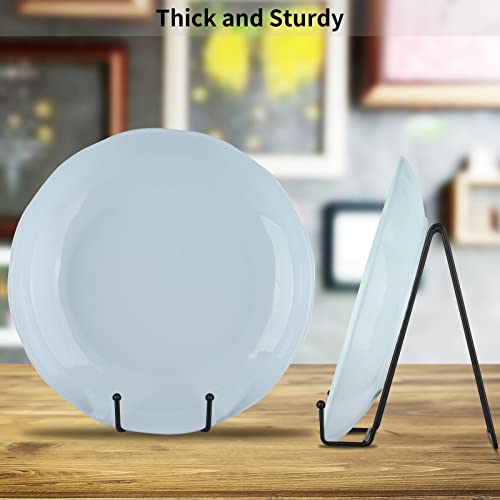 IBosins 5-Pack 8-Inch Plate Holder Display Stands Black Metal Frame Stand - color: Black, size: 8 Inch