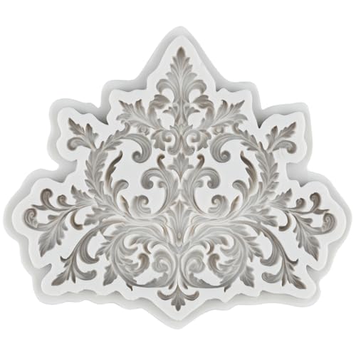 Baroque Polymer Clay Mold Curlicues Scroll Lace Silicone Molds | Jewelry Making Epoxy Resin Casting Air Dry Polymer Clay Craft - color: Style D