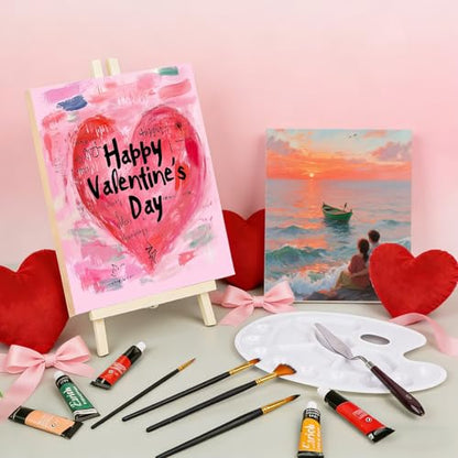 5 Pack 12x16 Inch Unfinished Square Wood Panels for DIY Painting Crafts | Blank Wood Canvas Frames for Oil Paint Pouring & Valentine Halloween Xmas Decor - size: 12"×16" 5 Pack