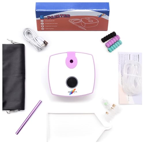 Zellina Electric Diamond Painting Pen, Vacuum Diamond Art Pens Tools and Accessories with Storage Tray, for Setting AB Stones Without Wax, Quiet and Long-Lasting (Purple) - color: Purple