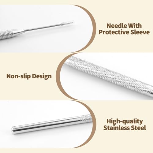 12 PCS Pottery Needle Tool, Clay Needle Tools, Stainless Steel Ceramic Detail Tools, Sculpting Tools Supplies for Ceramics, Sculpting, DIY Craft and Detailed Carving - color: 12 PCS