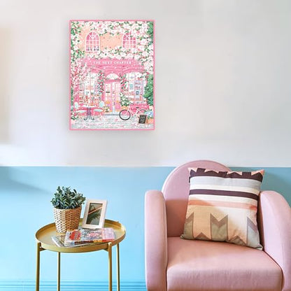 Eterkosu Pink Shop Diamond Art Kits for Adults,Beginner 5D Diamond Painting - color: pink shop