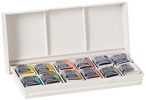 Winsor & Newton Cotman Watercolor Paint Set, Sketchers' Pocket Set - style: 12 Half Pan Sketchers Pocket Set