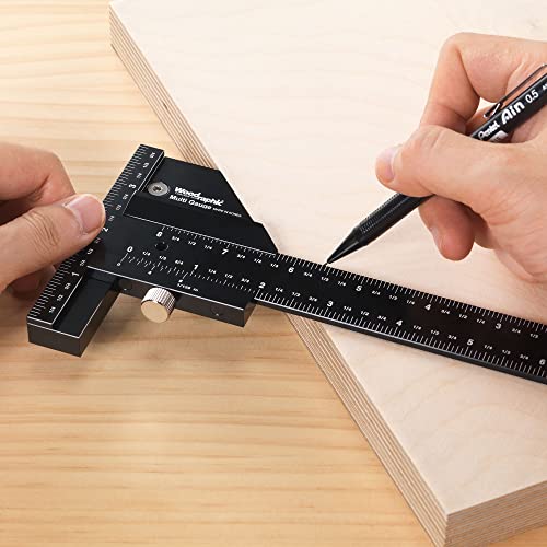 Scriber Gauge 150mm – Metric Marking Tool, CNC Measuring Rule, Layout Gauge, Thickness Checker for Precision Woodworking, Cabinet Making, Framing, Joinery (New Version) - size: 150mm