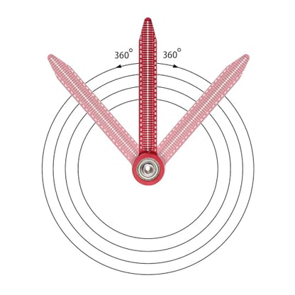 Circle Maker Compass, Woodworking Compass Precision Alloy Scribe Tool, 360° Round Marking Gauge for Carpenter Student Architect