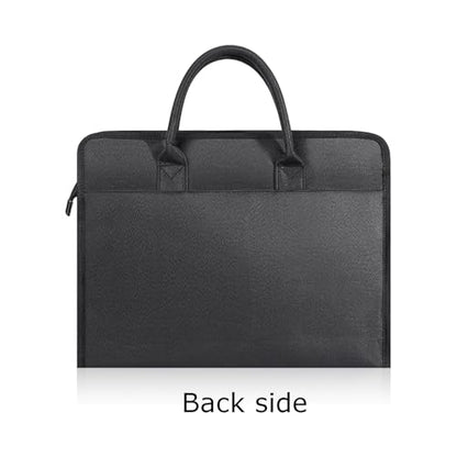 Oxford Document Bag with Handle and Meeting Office Organizer Handbag Briefcase for Carrying Paper Files 1 Pack Black
