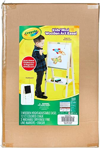 Crayola Kids Mini Wooden Art Easel & Supplies, Toddler Toys, Gift for Kids, Ages 3, 4, 5, 6 - style: Mini Easel