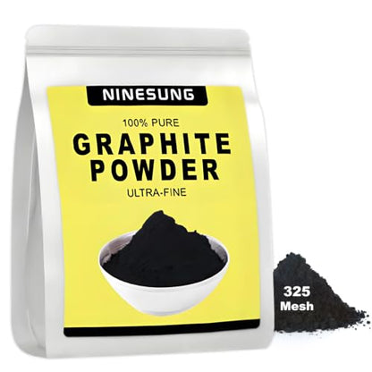 Ninesung Pure Graphite Powder, 1 LB - 44-Micron Ultra-Fine, Excellent Dry Powdered Graphite Lubricant, Amazing Artistic Powdered Graphite for Sketching, Drawing, Pencils, Locks - size: 16 oz