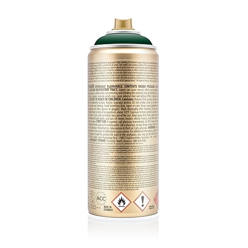 Montana Cans Montana GOLD 400 ml Color, Jungle Green Spray Paint, MXG-G6080, 13.5 Fl Oz (Pack of 1) - color: Jungle Green, size: 13.5 Fl Oz (Pack of 1)
