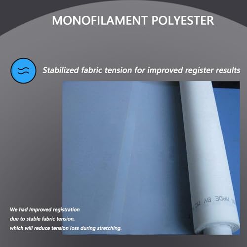 INTBUYING 3 Yards 160 Mesh 50"(1.27m) Width Silk Screen Printing 3 Yards 160 mesh(64T)