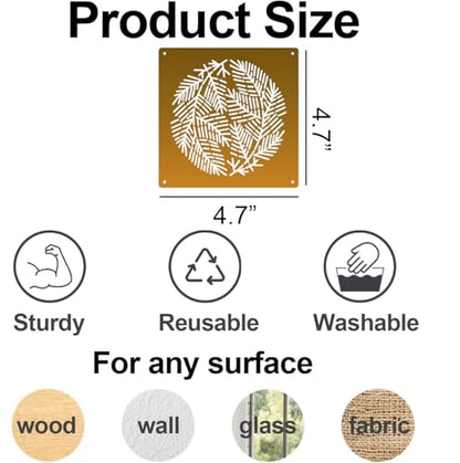Sashiko Stencil Embroidery Stencils for Crafts Reusable 4.7" | Washable Fabric Stencils Sashiko Pattern Quilting Stencil for Sewing Hand Quilting Drawing Line - style: Sashiko