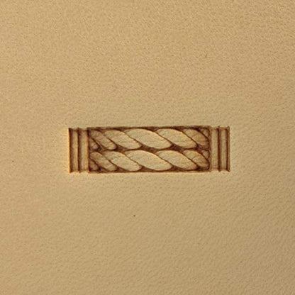 DandS ltd Leather Stamp Tool, Rope Knot, Professional Steel Craft Tool for Leatherworking, Embossing, Carving & Stamping Leather Projects, Belts, Wallets & DIY Projects Compatible with Mallet #193 - color: Rope Knot 0.78" X 0.24"