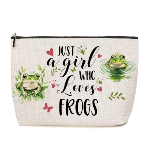Lovdazzles Frog Gifts for Girls Makeup Bag Funny Animal Cosmetic Bag - color: Multicolor 1764