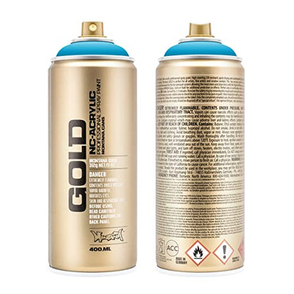 Montana Cans Montana GOLD 400 ml Color, Light Blue Spray Paint,MXG-G5040 - color: Light Blue, size: 13.5 Fl Oz (Pack of 1)