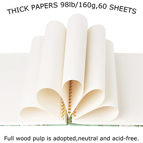 Van Gogh Mixed Media A4 Sketch Book, Spiral Bound Sketch Pad, 1 Pack 60Sheets (98lb/160gsm), Acid Free Art Sketchbook Sketching Drawing Painting Thick Paper for Kids Adults Beginners Artists - color: Roses A4