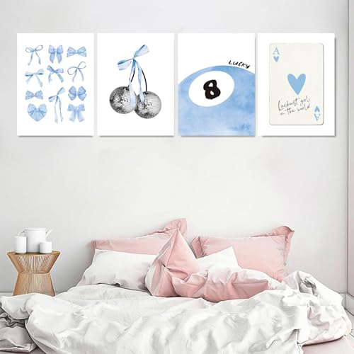 4 Pack Bow Diamond Art Kits for Adults Diamond Painting Kit for Beginner - color: DP03496, size: Round Drill