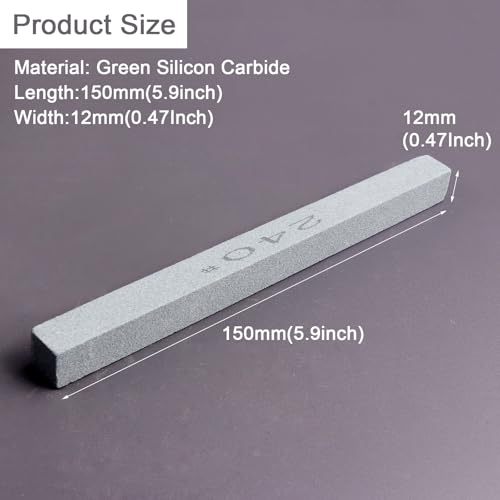 Sharpening Stone Sticks,8pcs Square Green Carbon Oilstone Sanding Bar for sharpening cutting tools, Honing Steel Tool (5.9 * 0.47 * 0.47Inch) - size: 5.9*0.47*0.47Inch