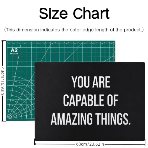 23" x 17" Self Healing PVC Cutting Mat, A2-Black or Green - color: A2-Black or Green
