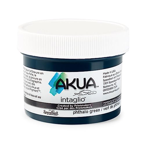 Akua Intaglio, 2OZ (59.1ML), Phthalo Green - color: Phthalo Green, size: 2 fl oz
