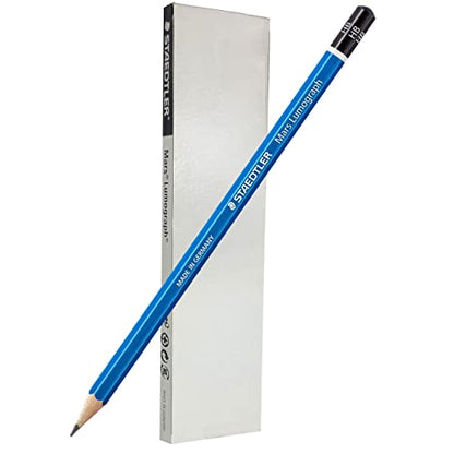 STAEDTLER Mars Lumograph HB Graphite Art Drawing Pencil, 6 Pencils | for Sketching and Shading, Break-Resistant Premium Woodcase Drawing Pencils, 6-Piece Set - style: HB