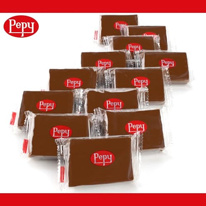 Pepy Plastilina Reusable and Non-Drying Modeling Clay; Set of 24 Bars, 1.4 Ounce Each, Perfect for Arts and Crafts Projects, Brown - color: Brown