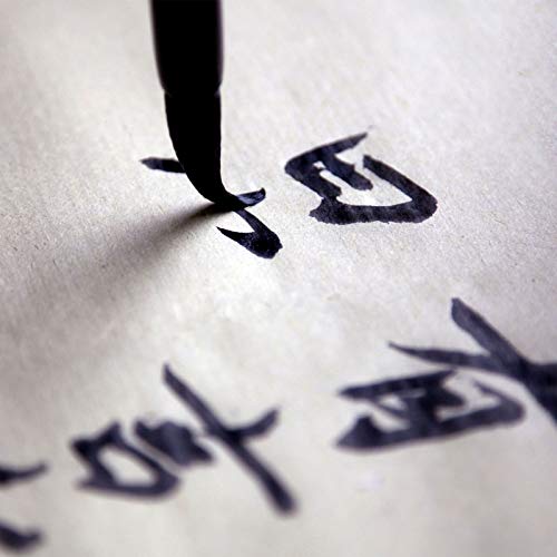 HAKZEON 400 Sheets Chinese Japanese Calligraphy Xuan Paper, 13.6 x 27.2 Inche Sumi Ink Drawing Rice Paper, Rice Paper for Writing Painting Drawing Practice, Brush Ink Writing, Painting Without Grids