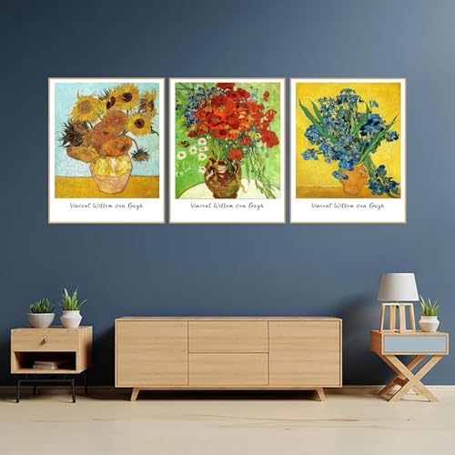 3 Pack Van Gogh Diamond Art Kits for Adults Diamond Painting Kit Beginner - color: DP03148, size: Round Drill