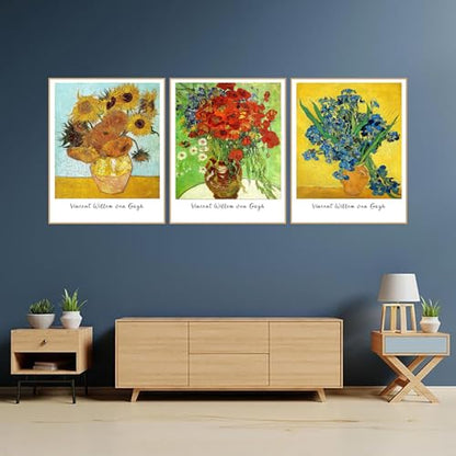 3 Pack Van Gogh Diamond Art Kits for Adults Diamond Painting Kit Beginner - color: DP03148, size: Round Drill