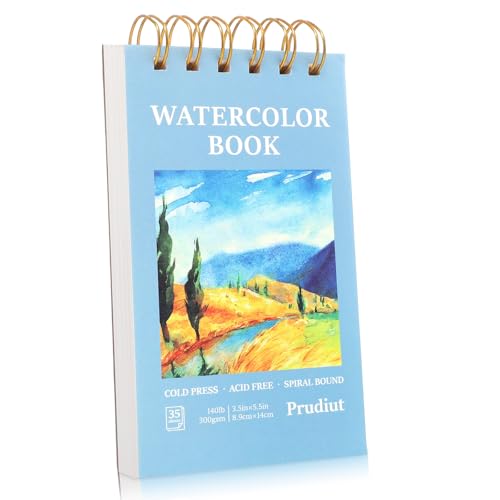 35 Sheets Watercolor Paper Pad 3.5 x 5.5 in, 140 Lb Cold Press - size: 3.5x5.5 Inch