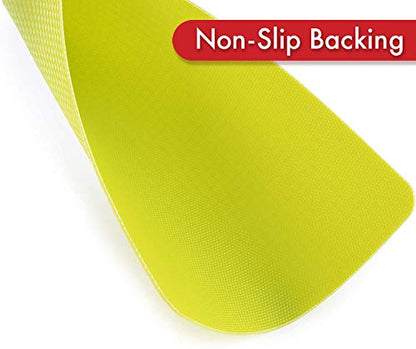 Dexas Heavy Duty Cutting Board Grippmat, Flexible Cutting Boards for Kitchen, Set of 4, Non Slip Plastic Board Cutting Mat 5.5 by 8 Inches Gray, Red, White and Green Set, Kitchen Gadgets - color: Gray/ Red/ White/ Green, size: 5.5 x 8 inches